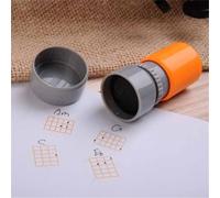 Timbro per chitarra e ukulele, strumento in gomma per grafici di accordi, diagrammi in scala e notazione musicale (arancione)