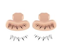 Timbro per ciglia, Timbro per ciglia inferiori - Strumento rapido per il trucco degli occhi | 1 paio di timbri riutilizzabili, strumento applicatore per ciglia in silicone, modello per ciglia per prin