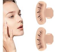 Timbro per ciglia, Timbro per ciglia,Strumento rapido per il trucco degli occhi | Strumento applicatore per ciglia, modello per ciglia, 1 paio di timbri in silicone riutilizzabili per donna