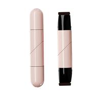 Timbro per eyeliner, a doppia testa, ad asciugatura rapida, resistente al sudore e veloce, naturale e durevole, resistente alle sbavature, tratto perfetto per gli occhi, per il trucco (marrone)