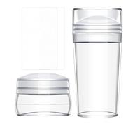 Timbro per salone di bellezza, in silicone, per salone di bellezza, con raschietto, da donna, per french manicure, con raschietto, per manicure