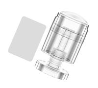 Timbro per unghie con punta francese in silicone trasparente stampino girevole Jelly Stamper Art Manicure Strumento per saloni French Tip Nail Stamp Nail Art Silicone Stamping Jelly