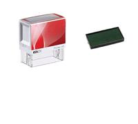 Timbro personalizzato a 5 righe COLOP Printer 40, 59 x 23 mm, per indirizzo e ragioni sociali verde