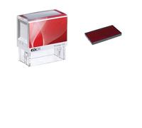 Timbro personalizzato a 6 righe COLOP Printer 50 69 x 30 mm per indirizzo e ragioni sociali rosso