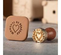 Timbro personalizzato con firma in ceramica, timbro in ceramica con logo, stampo in ottone per argilla, regalo per ceramisti