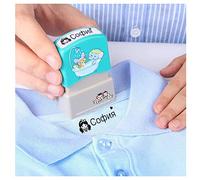 Timbro Personalizzato Con Nome Timbro Vestiti Bambini Asilo Timbro A Secco Timbro Nome Vestiti Bambini Timbro Vestiti Timbri Personalizzati Timbro Autoinchiostrante, Personalizzabile (BZ001-BLUE,1PCS)