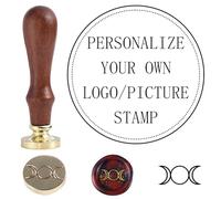 Timbro personalizzato del sigillo di cera - Personalizza il tuo logo/immagine di design per l'invito alla festa, le decorazioni del regalo, il fai da te a mano