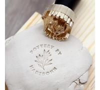 Timbro Personalizzato Di Ceramica e Argilla - Iniziale, Sapone, Firma - In Ottone per Ceramica