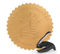 Timbro personalizzato per biblioteca, timbro personalizzato per insegnante, libro personale, timbro personalizzato, monogramma, autoinchiostrante, dalla biblioteca di | Ex Libris (Saw-D2)
