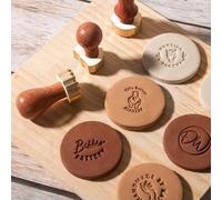 Timbro Personalizzato per Ceramica, Timbro per Argilla, Timbro Con Logo Personalizzato, Timbro in Ottone Ceramico, Regalo per I Produttori Di Ceramica, Firma Dell'argilla (0,5-3 Pollici)
