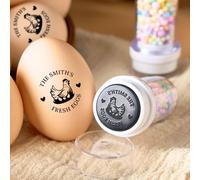 Timbro personalizzato per uova fresche | Timbro per uova personalizzate | Stampo per uova di fattoria | Regali di pollo