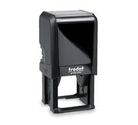 Timbro Personalizzato Quadrato Trodat Printy 4924 mm. 40X40, Personalizzabile Quadrato, Aziendale, Professionale, per Medici, Avvocati, Professionisti, Timbro per Matrimonio (Nero)