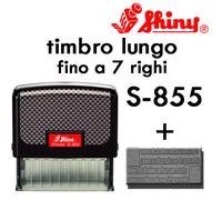Timbro Personalizzato Shiny S-855, 70X25 mm autoinchiostrante