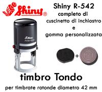 Timbro Personalizzato Shiny serie R5 Tondo autoink R512-R517-R524-R532-R538-R542