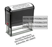 Timbro Personalizzato - Timbri Personalizzati Autoinchiostrante Personalizzato - Timbro Personalizzabile ideale per Aziende, Uffici, Medici, Dottori