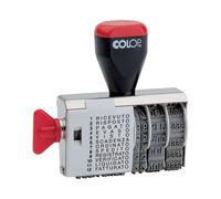 Timbro Polinomio Datario 04000WD Colop - 12 Diciture - 4 mm - 04000/WD-BLS