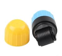 Timbro portatile per insegnante di musica per uso scolastico (giallo blu) | Corpo in plastica ABS, design resistente all'usura, dimensioni 60x32mm, colori blu e giallo, stoccaggio portatile