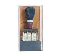 Timbro portatile vintage in legno personalizzabile con giorno mese anno per uso artigianale ufficio e viaggi in legno massello gomma timbro di rotolamento