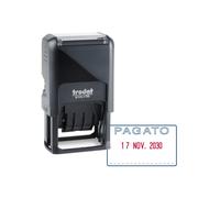 TRODAT - 141062 - Timbro Printy 4750-L autoinchiostrante - DATA + PAGATO - 41 x 24 mm - 4 mm - bicolore - Trodat® - 86976 - Conf. da 1 Pz. - 141062