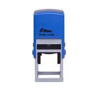 Timbro quadrato personalizzato a piacere, Shiny S-530, 30 x 30 mm, timbro autoinchiostrante per aziende con logo o testo