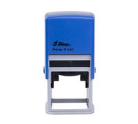Timbro quadrato personalizzato a piacere, Shiny S-542, 40 x 40 mm, timbro autoinchiostrante per aziende con logo o testo