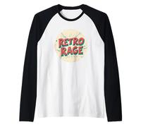 Timbro Rabbia retrò Maglia con Maniche Raglan