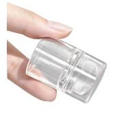 Timbro riutilizzabile trasparente per nail art con sistemi di allineamento visibili per manicure. Timbro per unghie con diversi disegni