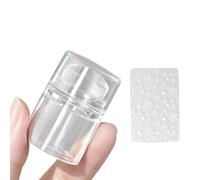 Timbro riutilizzabile trasparente per nail art con sistemi di allineamento visibili per manicure. Timbro per unghie con diversi disegni