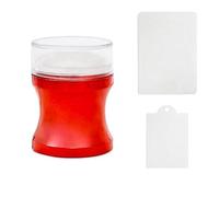 Timbro rotondo per pittura a trasferimento gelatina con raschietto strumenti artistici francesi manicure forma imbuto immagini timbro piatto