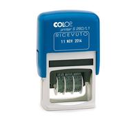 Timbro S260/L1 Datario + RICEVUTO - 4 mm - autoinchiostrante - bicolore - Colop