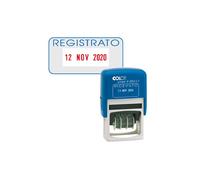 Timbro S260/L3 Datario + REGISTRATO - 4 mm - autoinchiostrante - bicolore - Colop® Quantita min. 1