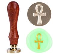Timbro sigillo di cera Ankh Croce Religiosa Gesù Ankh Ottone massiccio Sigillare Timbri 25mm Crux ansata per il tuo altare Decorazione da parete Regalo Dare Minimalista Vita Personalizzata Simbolo