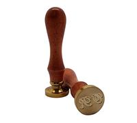 Timbro sigillo per ceralacca personalizzato per lettera, busta, biglietto matrimonio, regalo laurea (25mm, Con Iniziali)