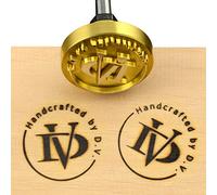 Timbro termico in ferro con logo personalizzato per falegnami e artigiani, realizzato a mano da Design (3,8 x 3,8 cm)