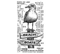 Timbro trasparente per contare gabbiani, parole e numeri, per fai da te, scrapbooking, spiaggia, barche, fiume Tyne, frase, sigillo in silicone trasparente, per artigianato fatto a mano, forniture per