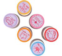 Timbro Valutazione Inglese per Insegnanti Plastica, 6 Pezzi | Correzione Rapida, Adatto a Carta e Pagine Scrapbook, per Homeschooling e Lezioni Domestiche Colore Casuale