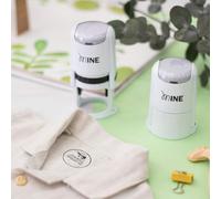Timbro Vestiti Bambini Asilo Stamp by Me | Mine | Timbri Rotondo Nome Personalizzato Bambini per Abbigliamento a Inchiostro Permanente, 9 Disegni, Perfetto per Camicie e Uniformi Scolastiche