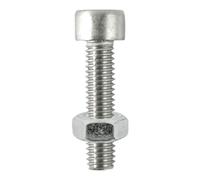 TIMco 516Cap HeadSSP - Viti a bussola e dadi esagonali, M5 x 16, in acciaio inox, confezione da 8