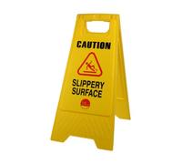 TIMco 747015 Caution Slippery Surface A-Frame Cartello di sicurezza-610 X 300 X 30, Giallo