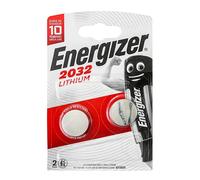 Timco - Batteria a moneta al litio CR2032 Energizer, 3V, confezione da 2