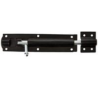 TIMCO Bullone a torre dritto - nero - 15,2 cm - ideale per fissare cancelli a filo e porte a capannone in posizione chiusa, aggiungendo maggiore sicurezza - un bullone in una confezione.