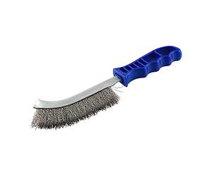 TIMco BWHB Spazzola in Acciaio Inox con Manico Blu