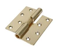 Timco -Cerniera a testa rialzata -Mano destra-Ottone elettrolitico-100 x 86-2 pz