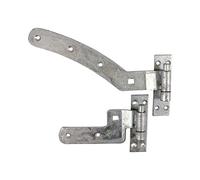 Timco - Coppia di cerniere curve per guida sinistra zincate a caldo (dimensioni 300 mm - 2 pezzi)