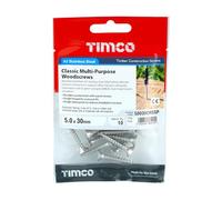 TIMCO - Crewers per legno a testa svasata in acciaio inox A2, 5 x 30 cm