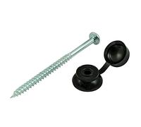 TIMCO CSFB-Elementi di fissaggio per lamiera ondulata, 10 x 3, colore nero, confezione da 50, 25,5 x 7,62 cm, Set di 50 Pezzi