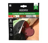 TIMCO - Dischi abrasivi orbitali casuali, grana 60, 150 mm, colore: Rosso