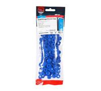 TIMco - Piccoli tappi a vite con cerniera per viti da 3,0 a 4,5, colore: Blu (sacchetto 100)