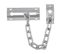 TIMCO Serratura di sicurezza per catena porta - che consente un angolo di apertura ridotto della porta, per una maggiore sicurezza, cromato lucido, 85 mm