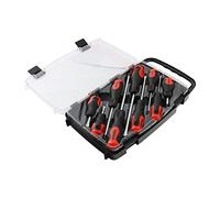 TIMCO Set di cacciaviti, dimensioni assortite, 9 cacciaviti, manici ergonomici per una presa extra morbida, punte magnetiche per facilitare l'installazione